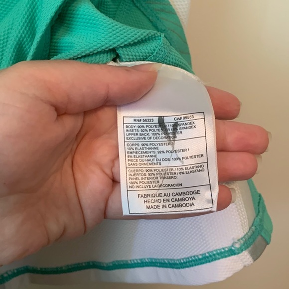 Nike Fit Dry Mint Green Mesh Sides Tank Top Size Medium - Picture 6 of 7